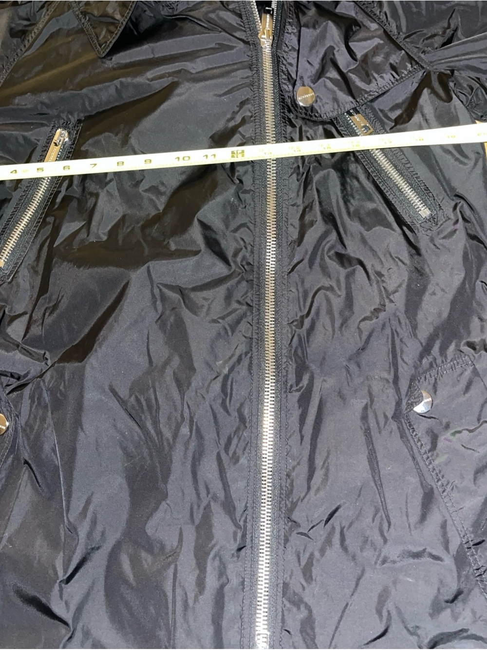 Burberry Brit Black Rain Coat Women’s Windbreaker UK 14 USA 12 - Picture 11 of 16